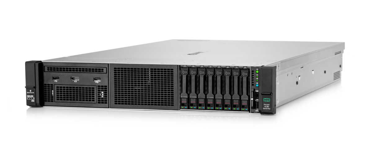 Сервер HPE ProLiant DL380 Gen10 Plus - SFF Left Facing Front